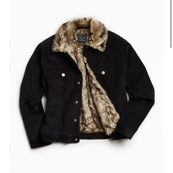 Urban Outfitters Jackets & Blazers - NWOT Urban Outfitters Corduroy Fur Lined Coat